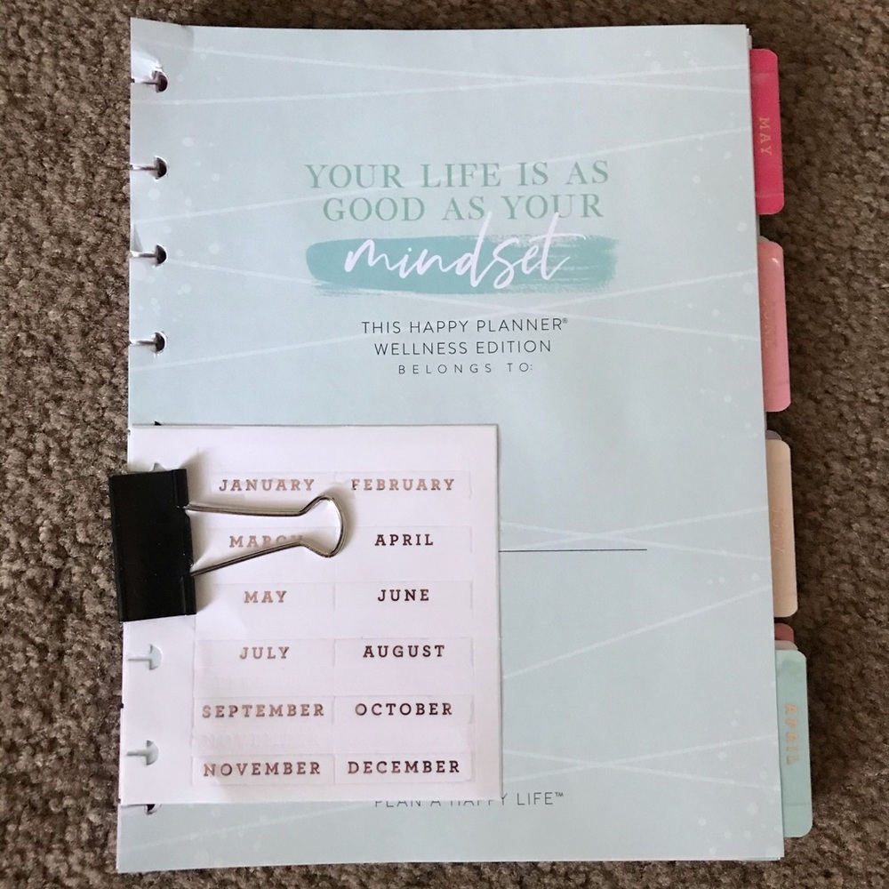 The Happy Planner Wellness Undated Planner